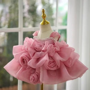 baby costume flower fluffy princess dress