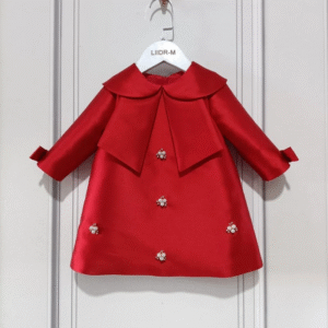 Long-Sleeved Red Princess Dress