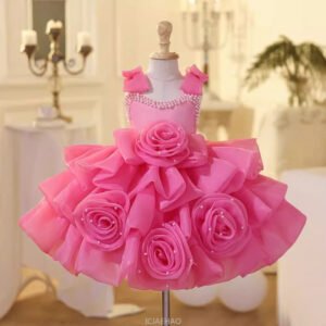 Pink Rose Princess Dress